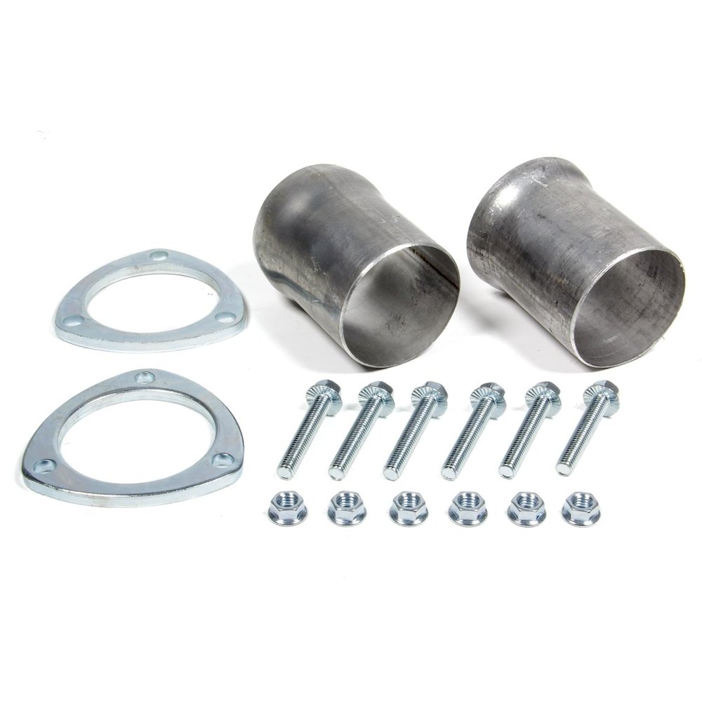 3in Ball & Socket Flange Kit Aluminized. Picture 1