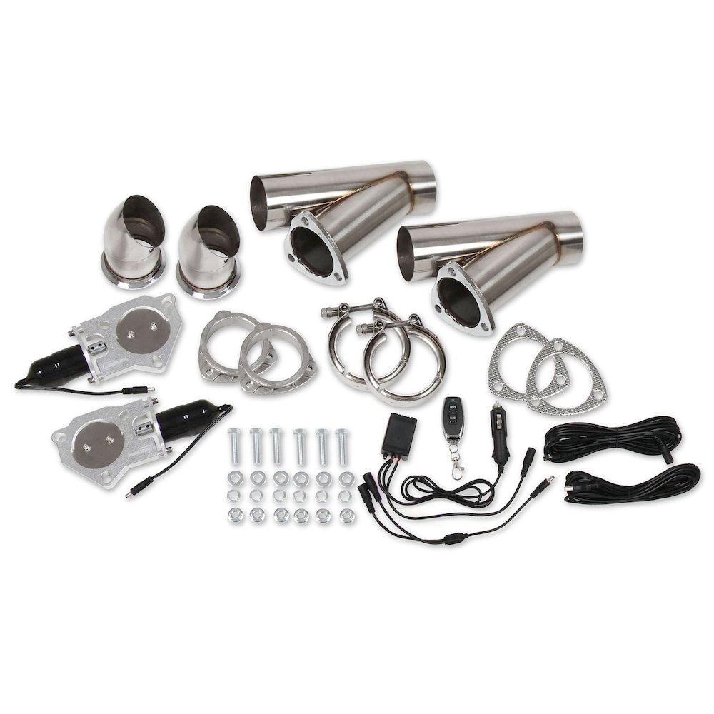 Exhaust Electric Cut-Out Kit - Dual 2.5in. Picture 1