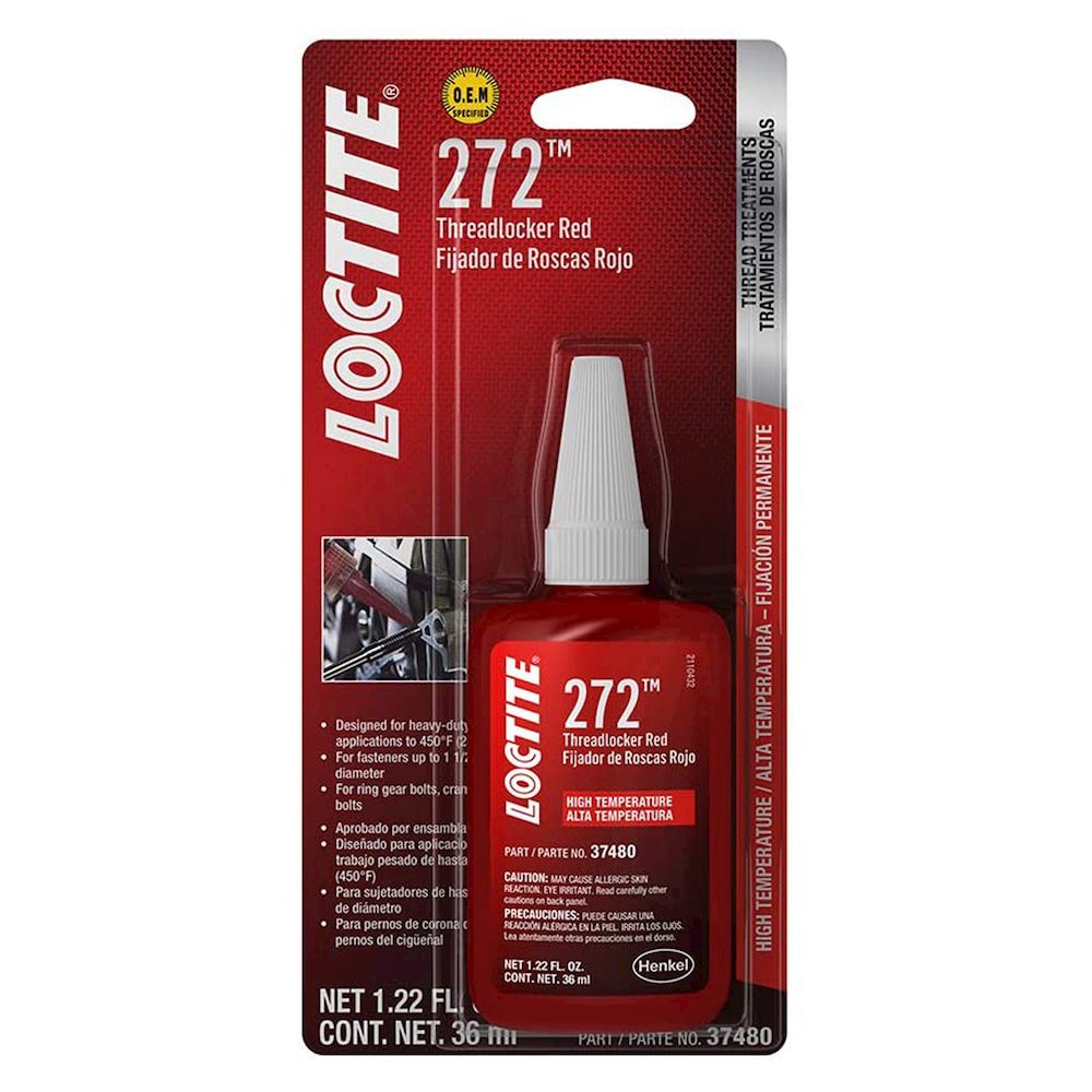 Threadlocker 272 Red Hi Temp 36ml/1.22oz. Picture 1