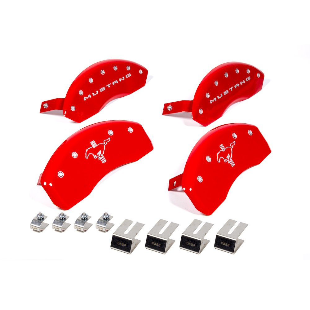 15-   Mustang Caliper Covers Red. Picture 1
