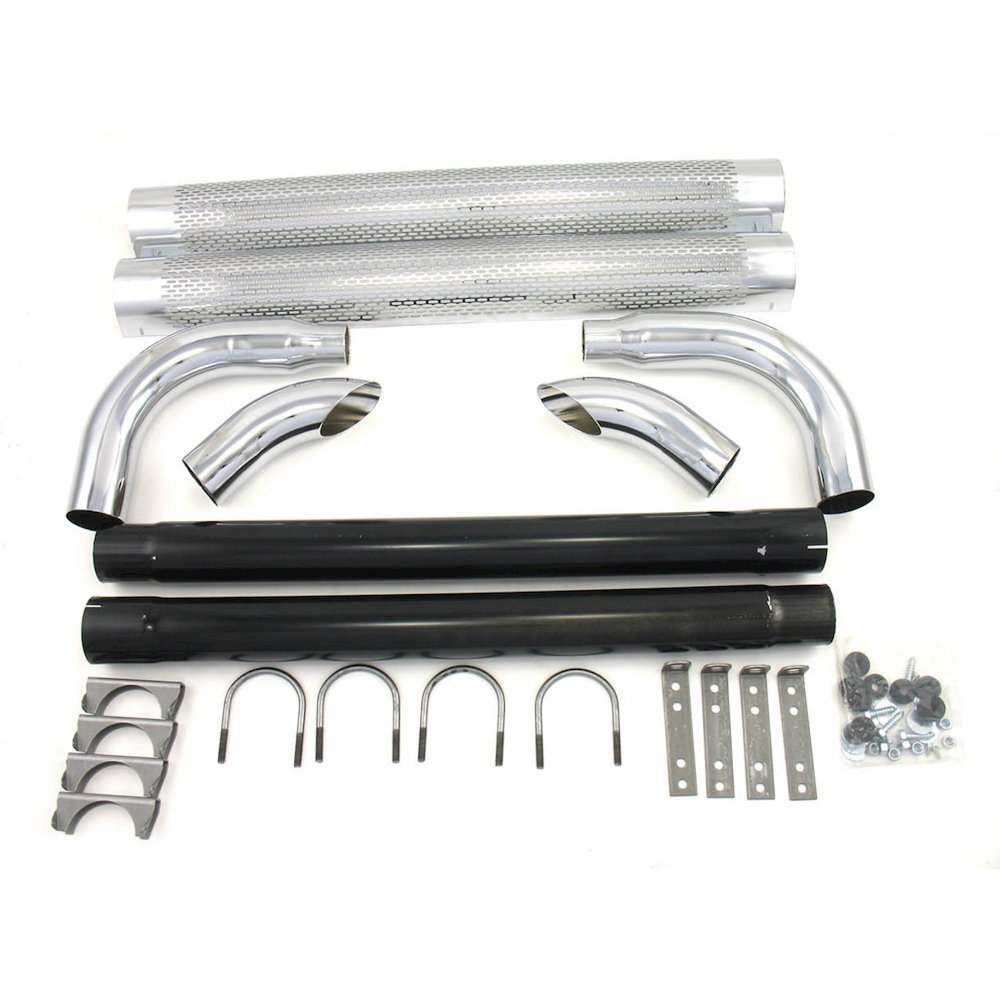 Chrome Side Pipes - 70in. Picture 1