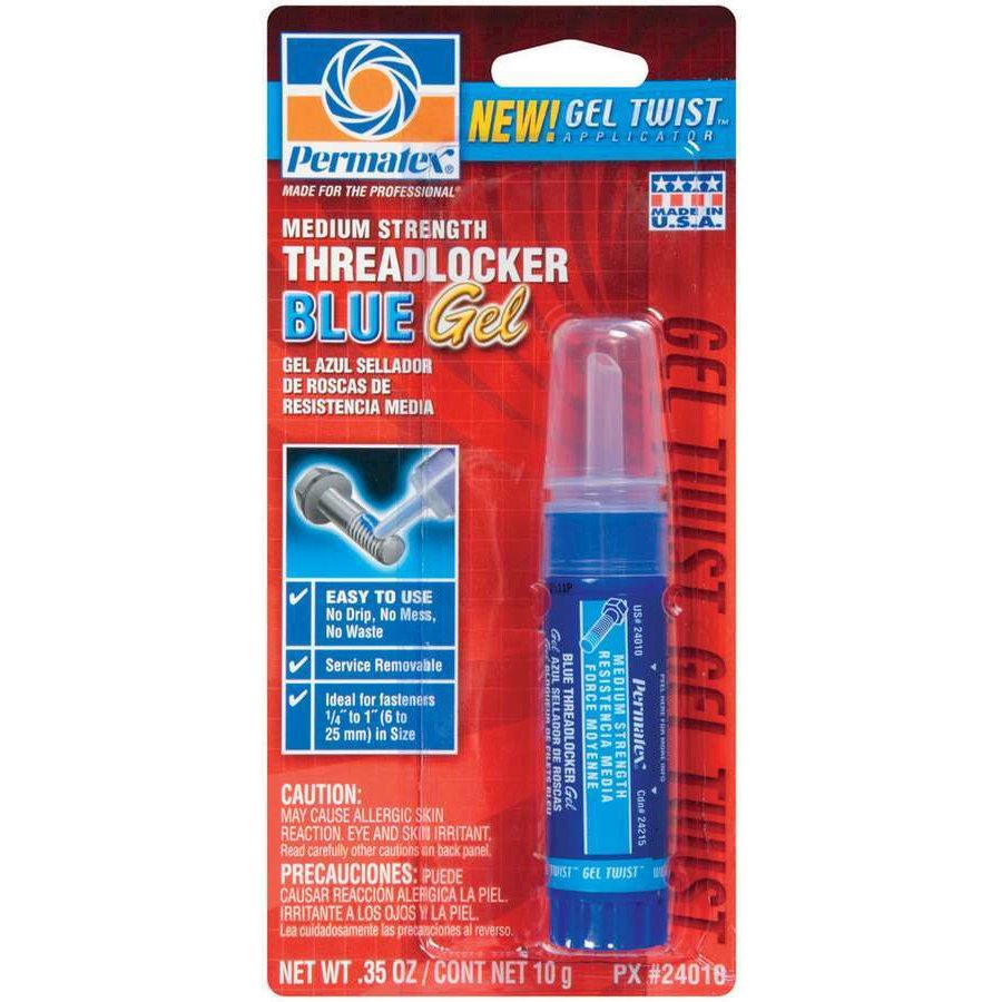 Blue Threadlocker Gel Tube 10g. Picture 1