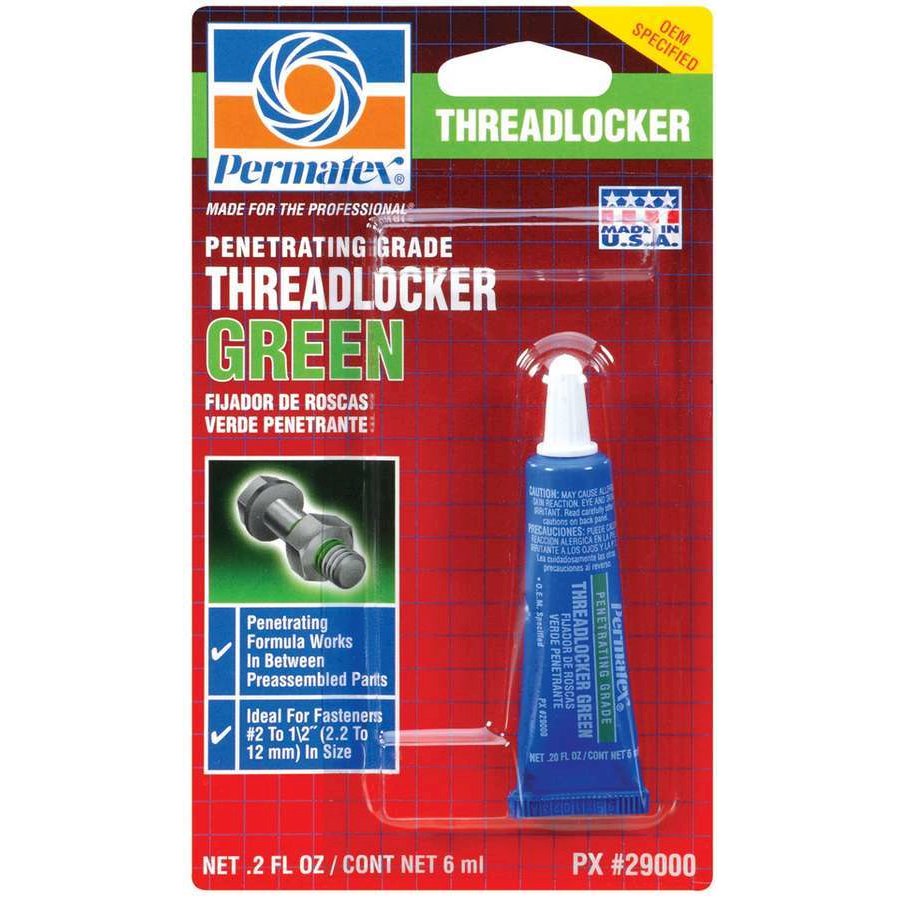 Green Threadlocker 6ml Tube. Picture 1
