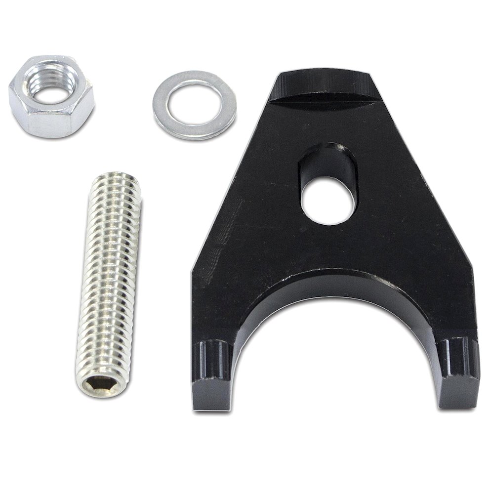 Distributor Cap Hold Down Clamps Black Alum.. Picture 1