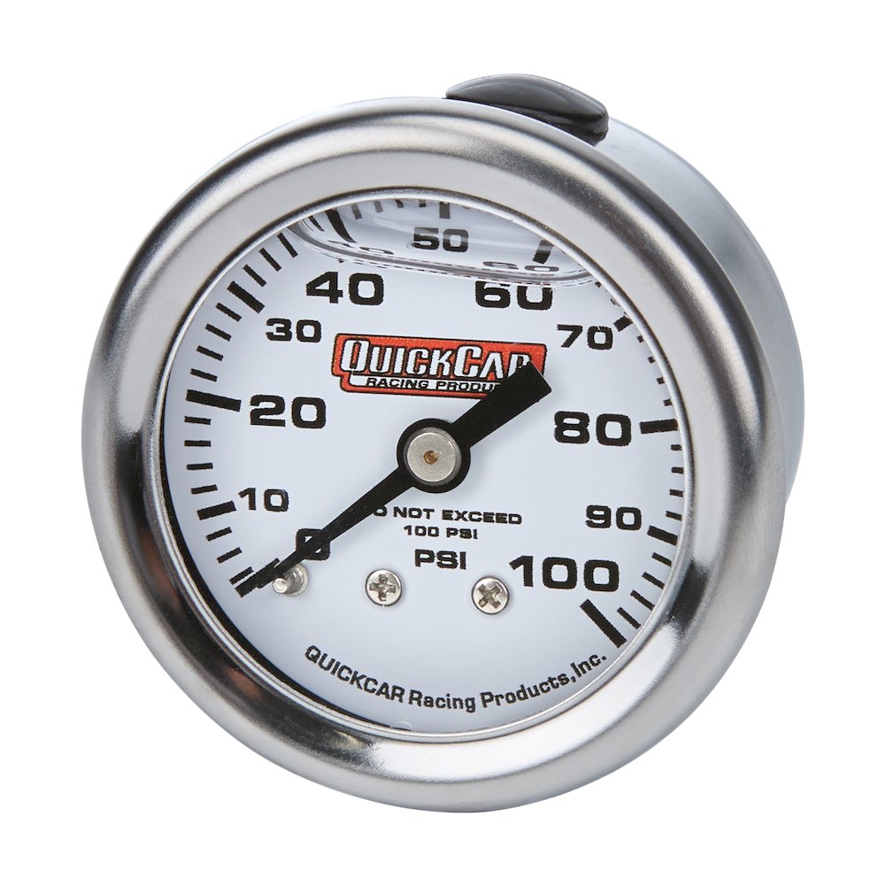 Pressure Gauge 0-100 PSI 1.5in Liquid Filled. Picture 1