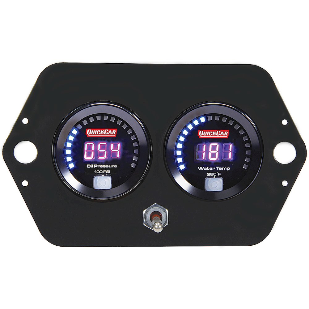 Digital 2-Gauge Panel Open Wheel OP/WT w/Batt. Picture 1