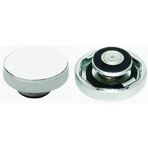 Chrome Aluminum Radiator Cap Plain. Picture 1