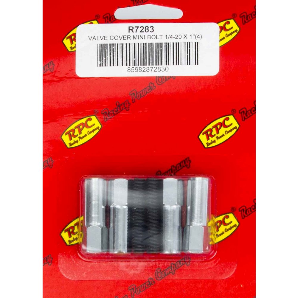 Chrome V/C Mini Bolt (4) 1 3/8in x 1/4-20 Thread. Picture 1