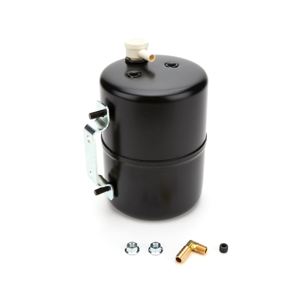 Black  Steel Vacuum Sys tem Reservoir Tank. Picture 1
