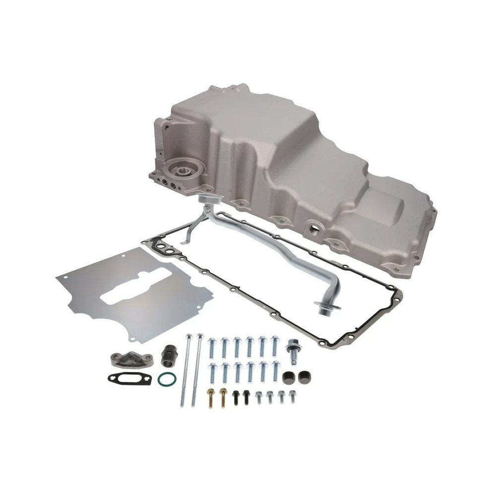 LS Low Profile Retrofit Oil Pan Satin. Picture 1