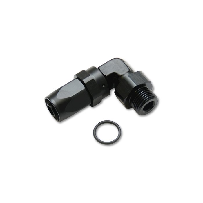 Male -6AN x 3/4-16   90 Degree Hose End Fitting. Picture 1
