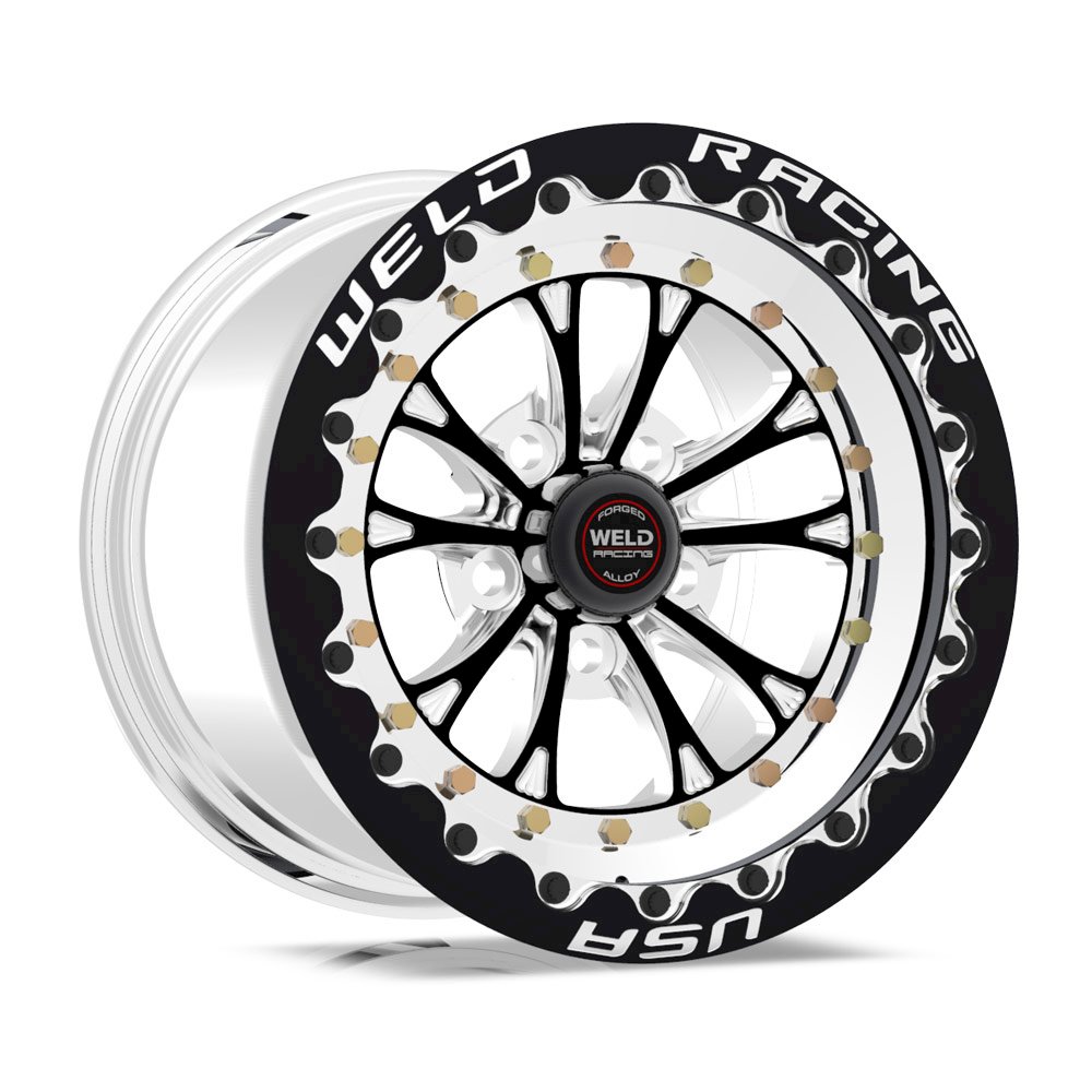 V-series Drag Wheel Blk 15x12 5x4.5 BC 6.0 BS. Picture 1
