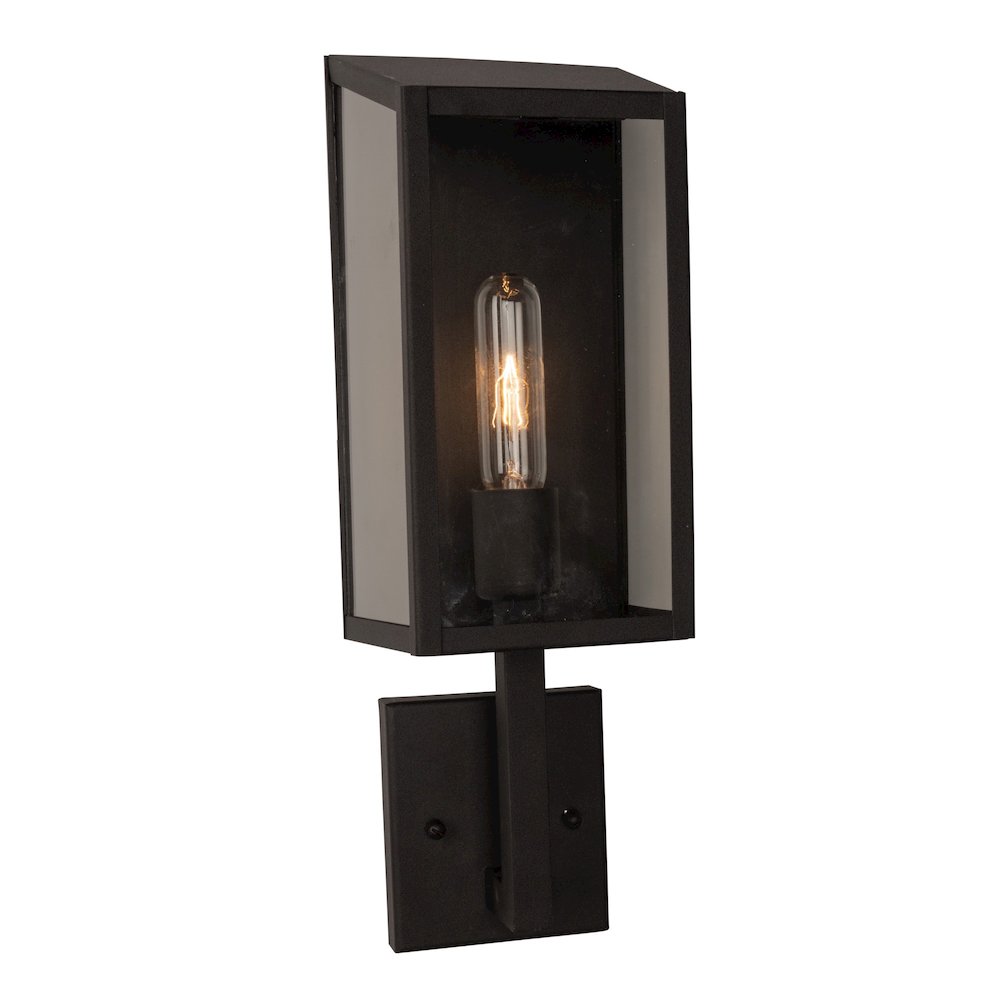 Sonesta Collection 1Light Exterior Wall Light, Black. Picture 3