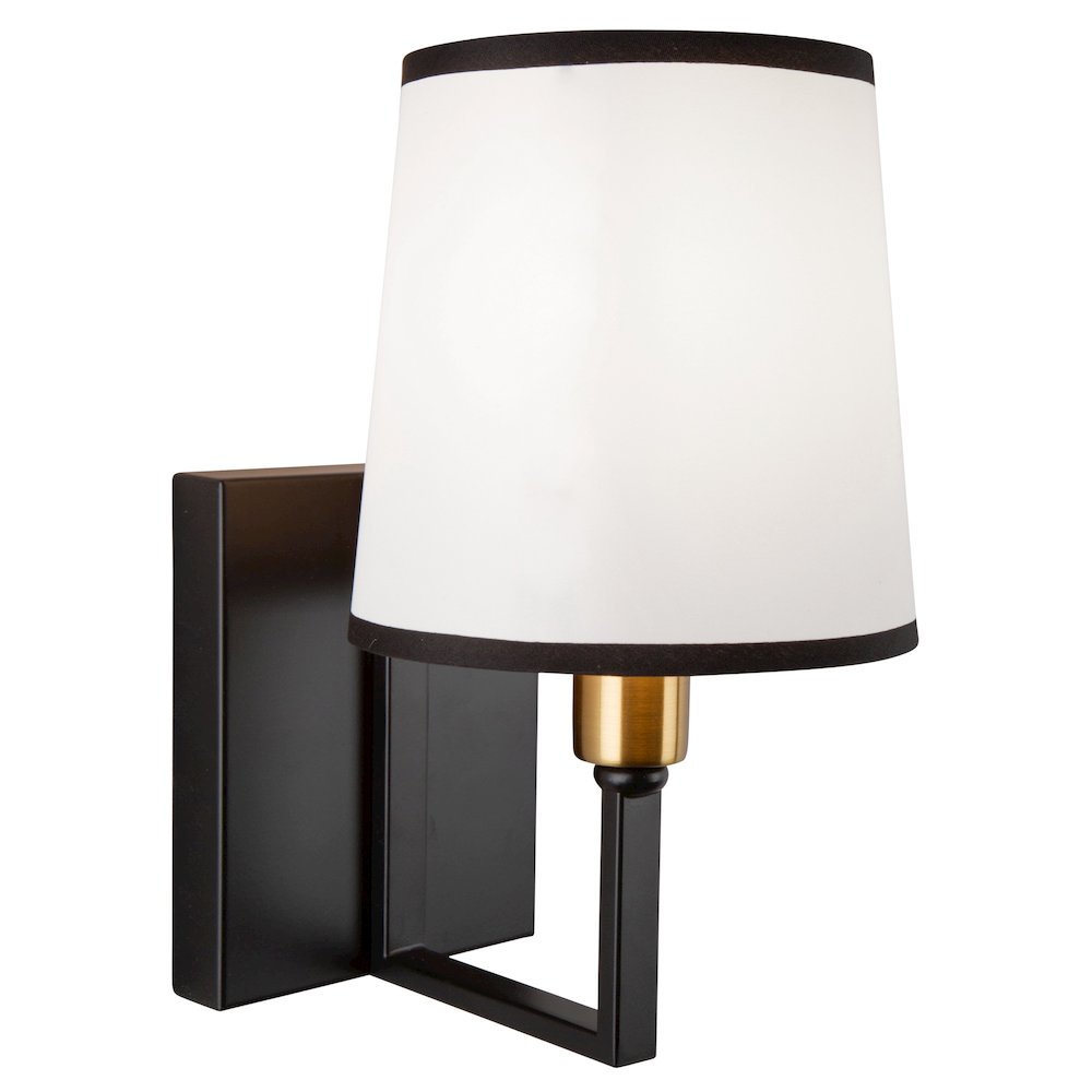 Coco 1 Light Sconce Black and Gold. Picture 6