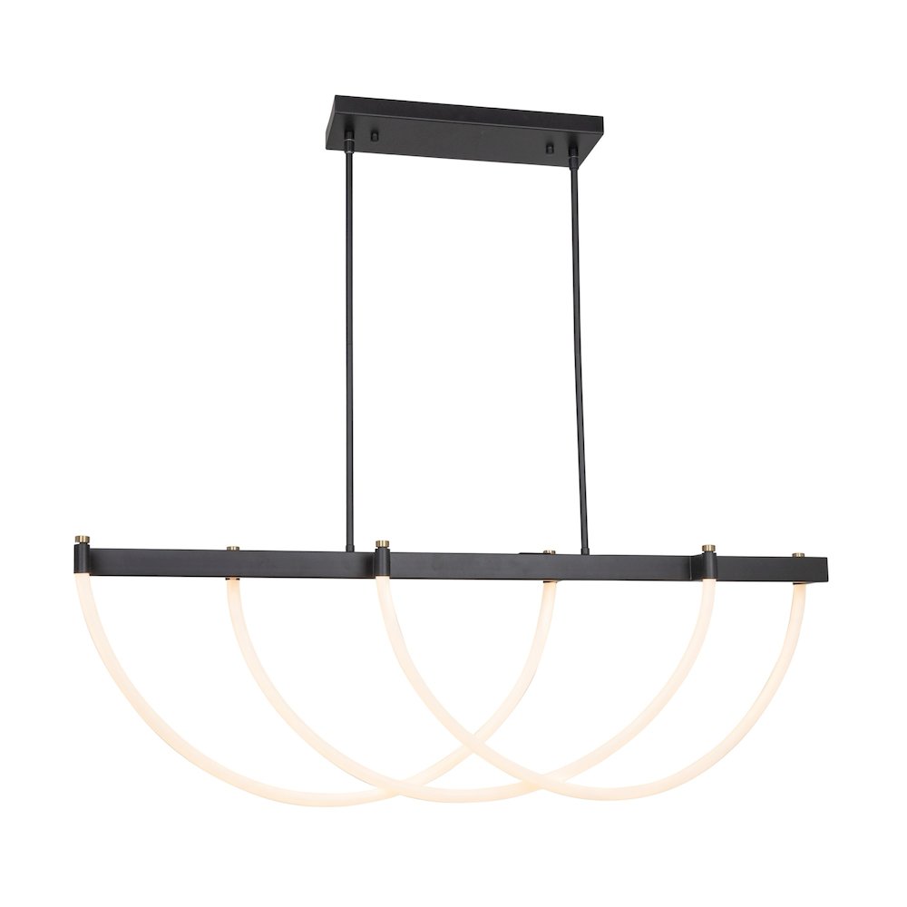 Cascata Collection Island Light Black and Brushed Brass. Picture 2