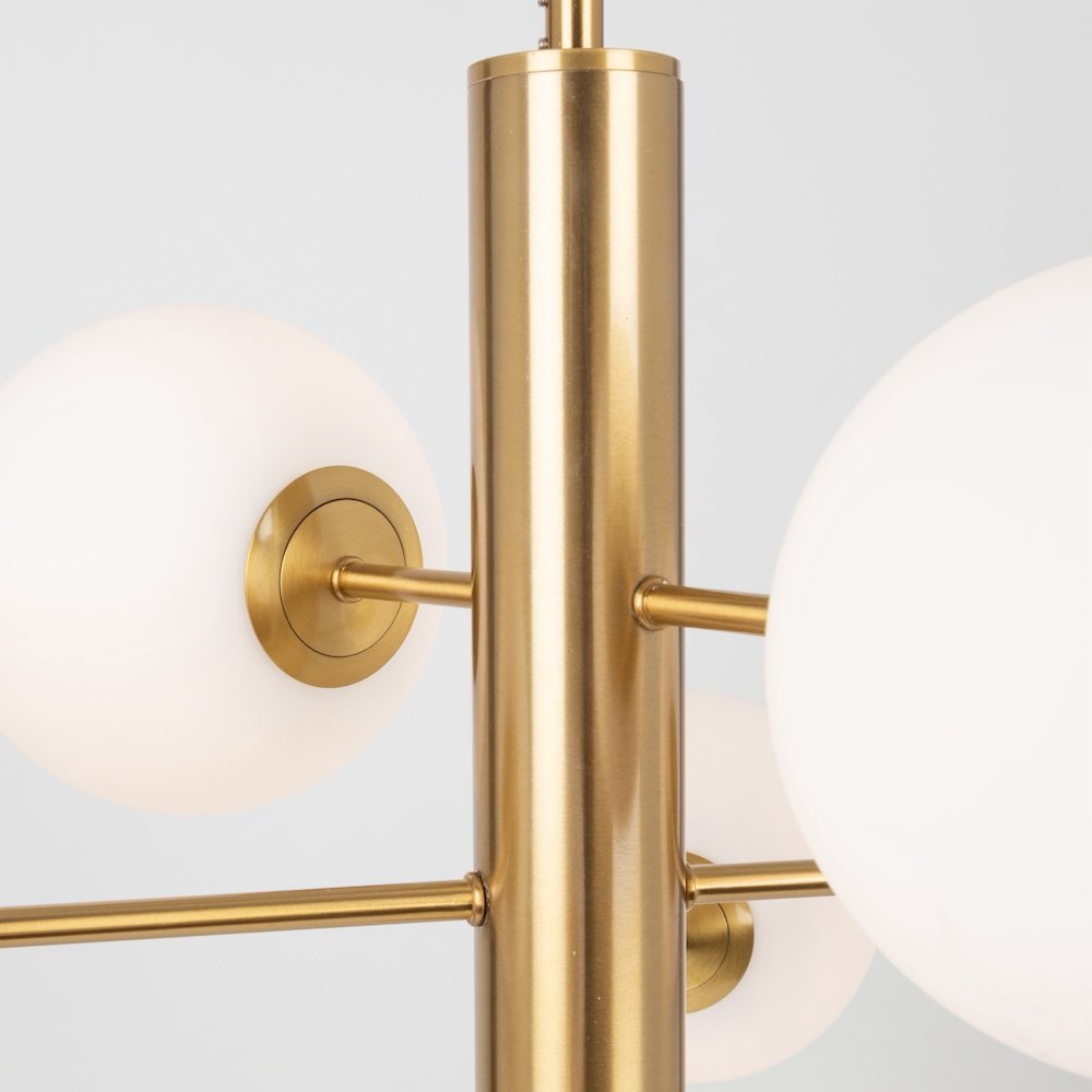 Aurelia Collection 6Light 31" Chandelier Brass. Picture 6