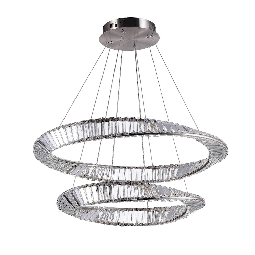 Stella 90W LED Chandelier Satin Nickel. Picture 5