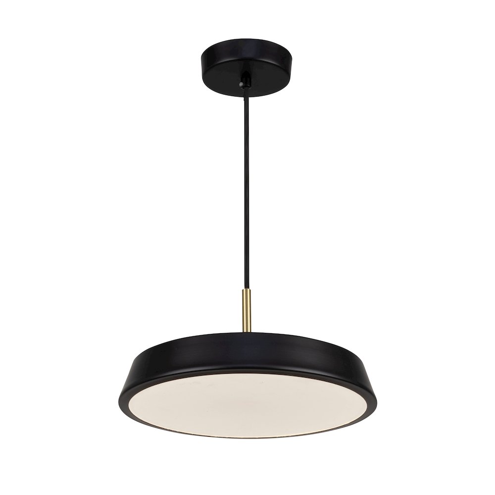 Lexi Collection 1Light 12" Pendant Black. Picture 1