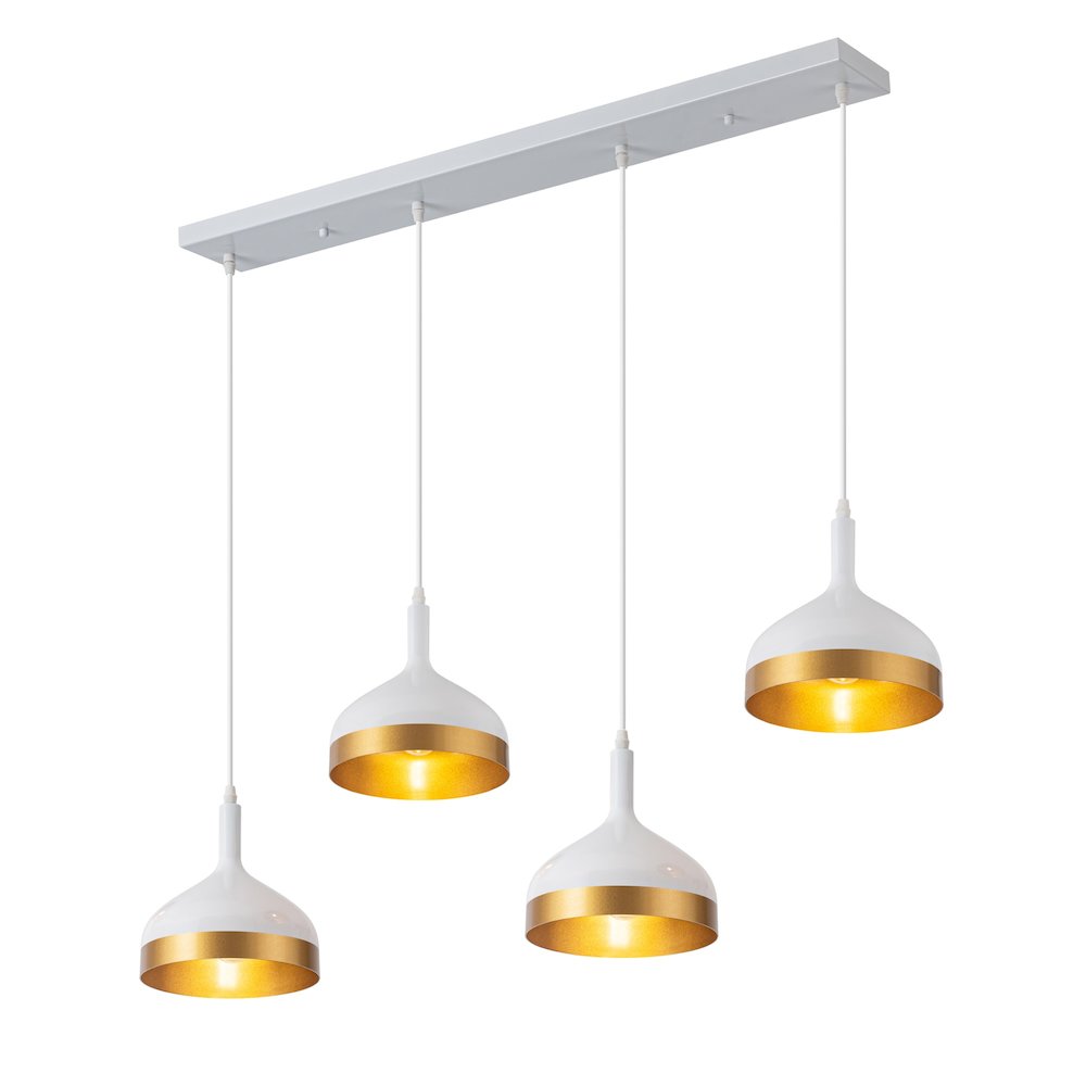 Dash Collection 4Light Island Light, White & Gold. Picture 5
