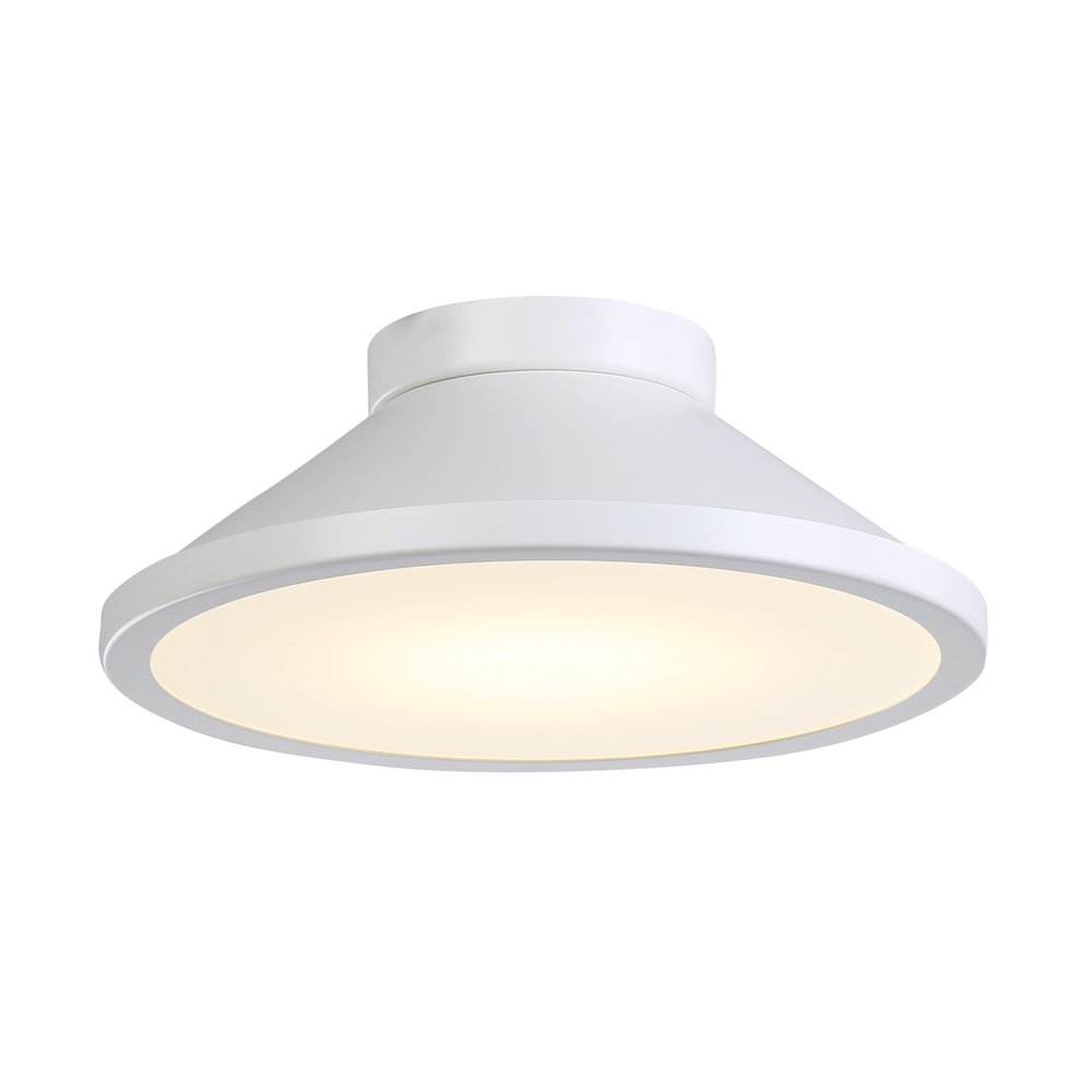 Lucida Collection Integrated LED Flush Mount, White. Picture 4