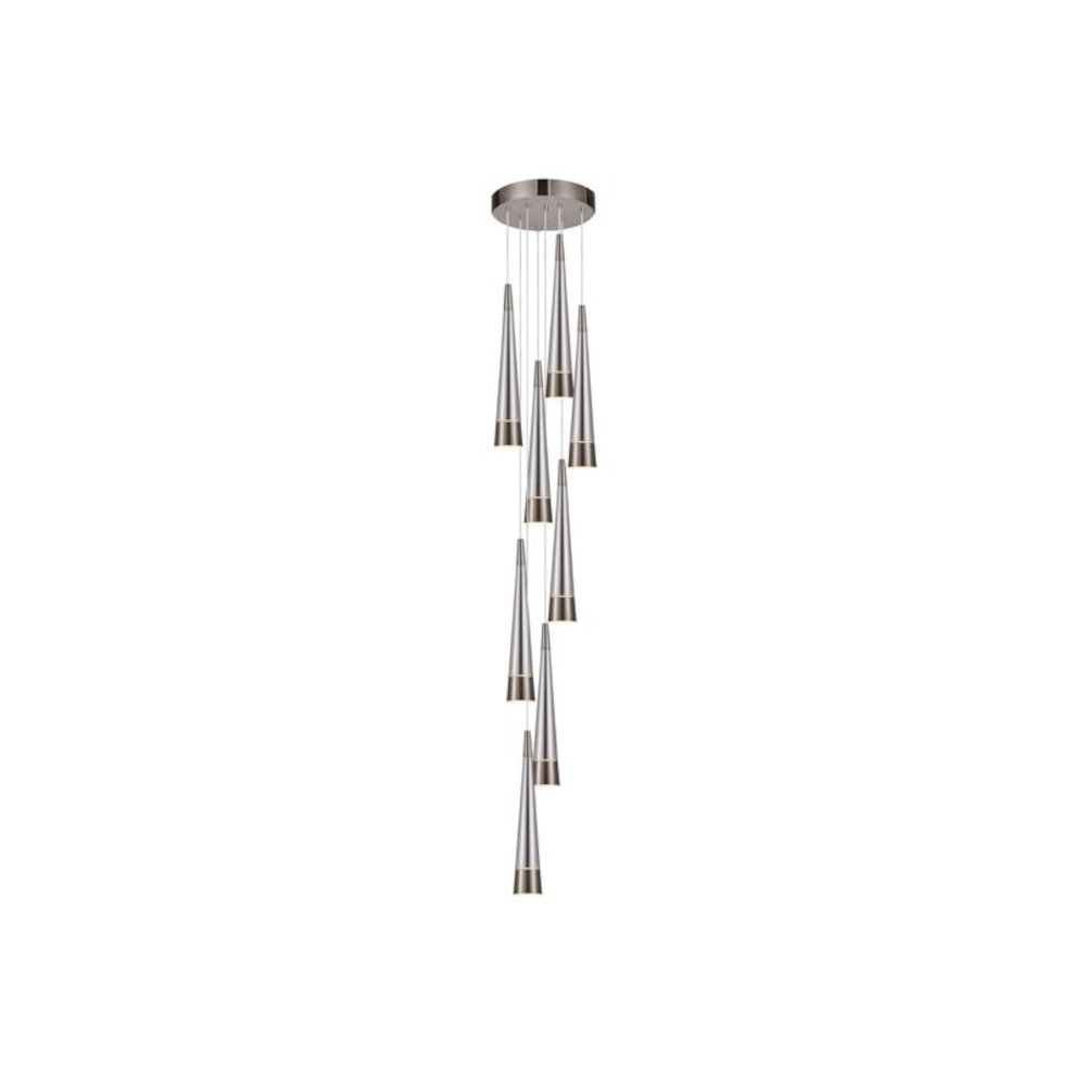 Sunnyvale Collection 9Light Chandelier Pearl Black and Smoke. Picture 1
