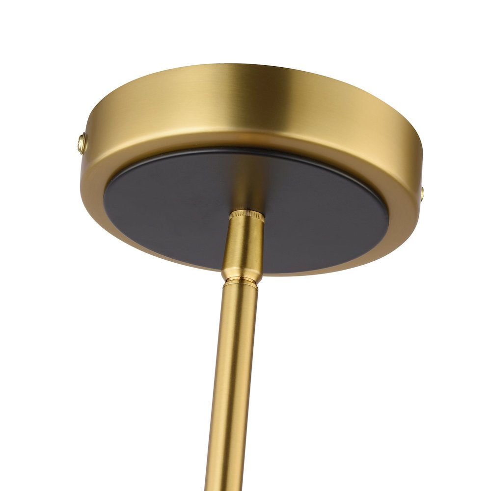 Baltic Collection 1Light Pendant Brass and black. Picture 4