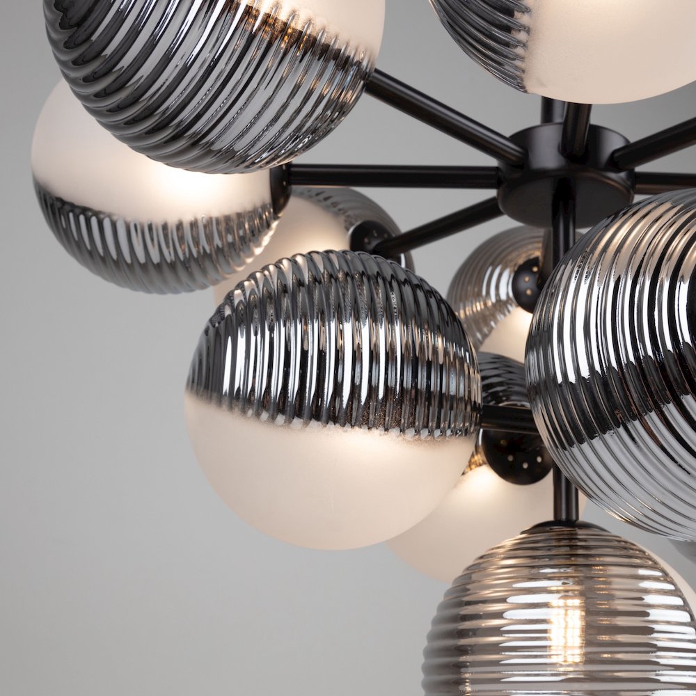 Bolla Collection 13Light Chandelier Black. Picture 8