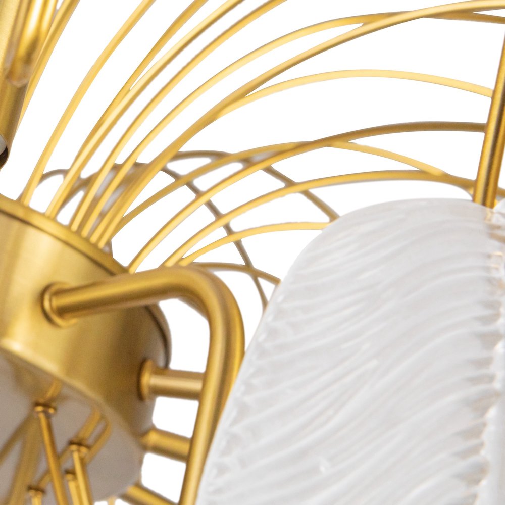 Alessia Collection 19Light Chandelier Brushed Brass. Picture 3