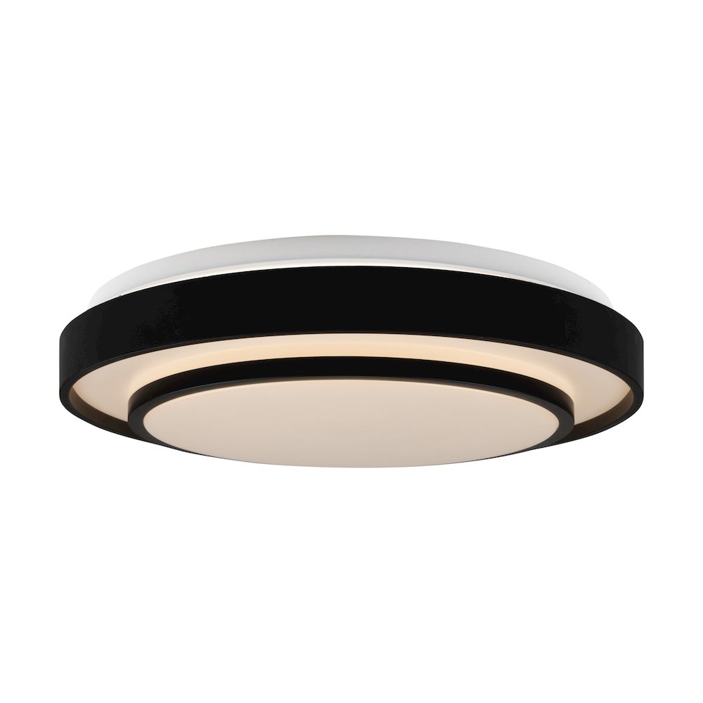 Aziza Collection 1Light 15" Flush Mount Black. Picture 1