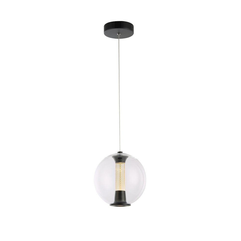 Arlo Collection 1Light Pendant Black. Picture 1