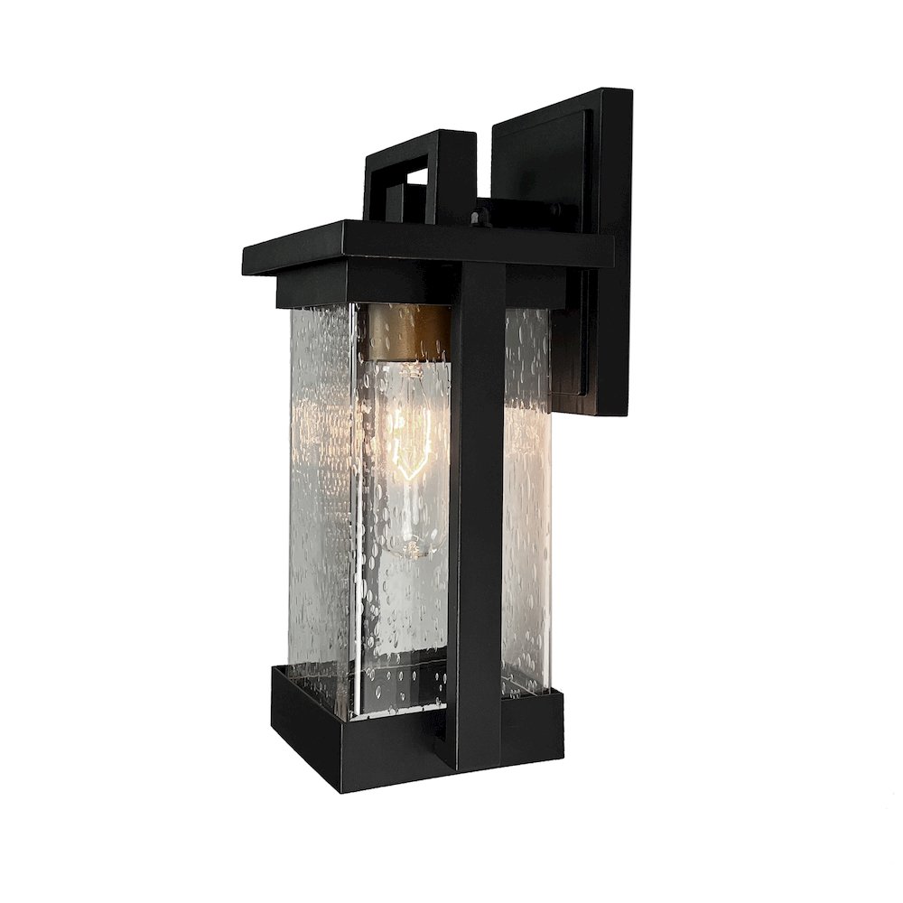 Port Charlotte Outdoor Wall Sconce Matte Black. Picture 1