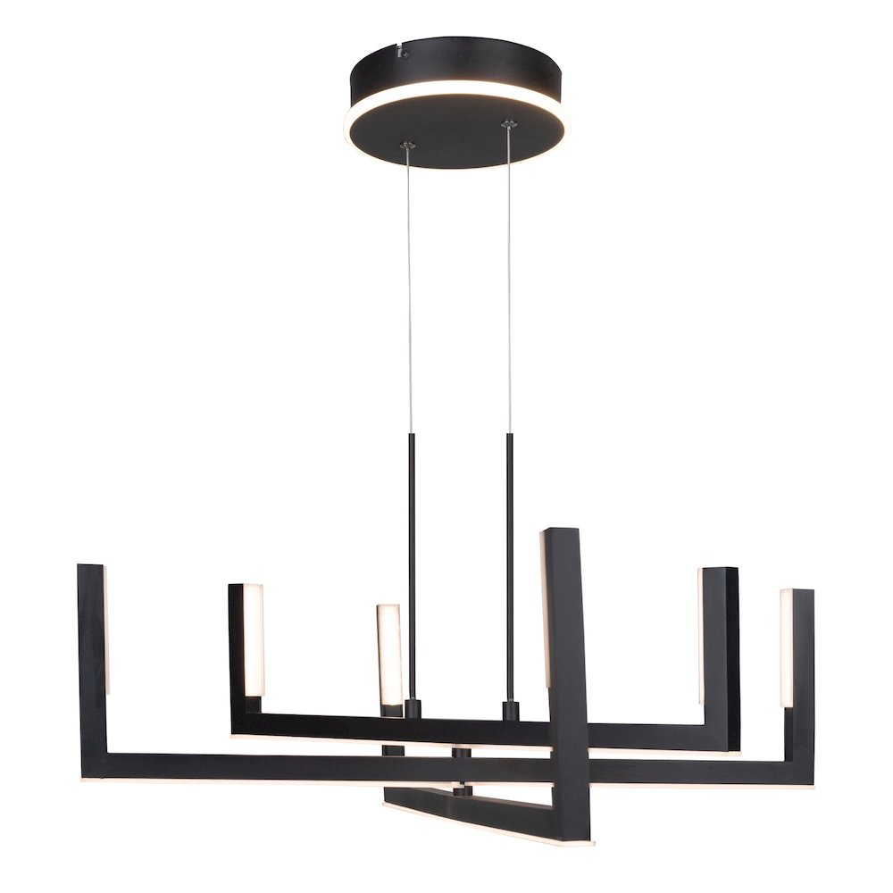 Silicon Valley Collection Integrated LED Chandelier, Black. Picture 2