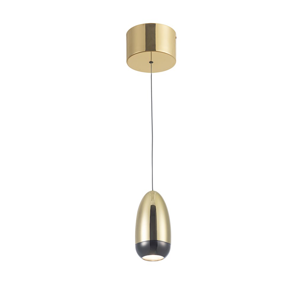 Royal Pearl Collection Integrated LED Pendant, Gold. Picture 3
