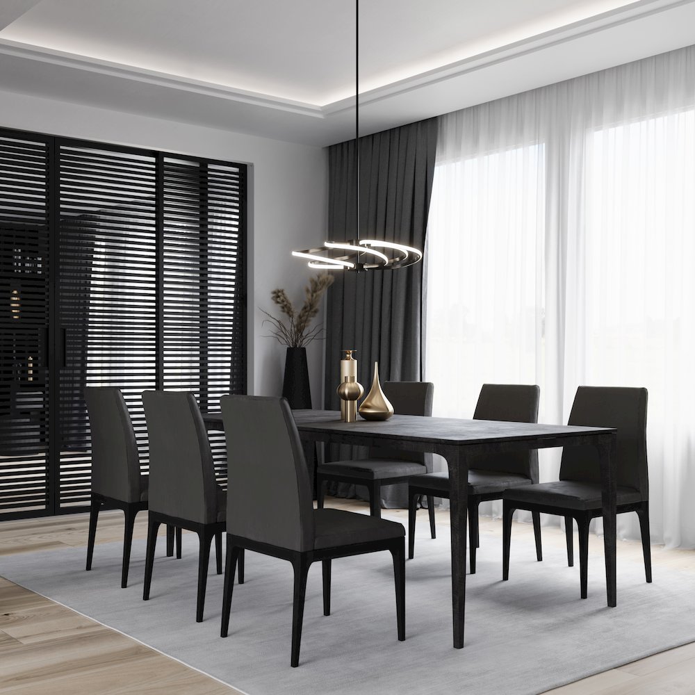 Equinox 30W LED Pendant Black. Picture 6