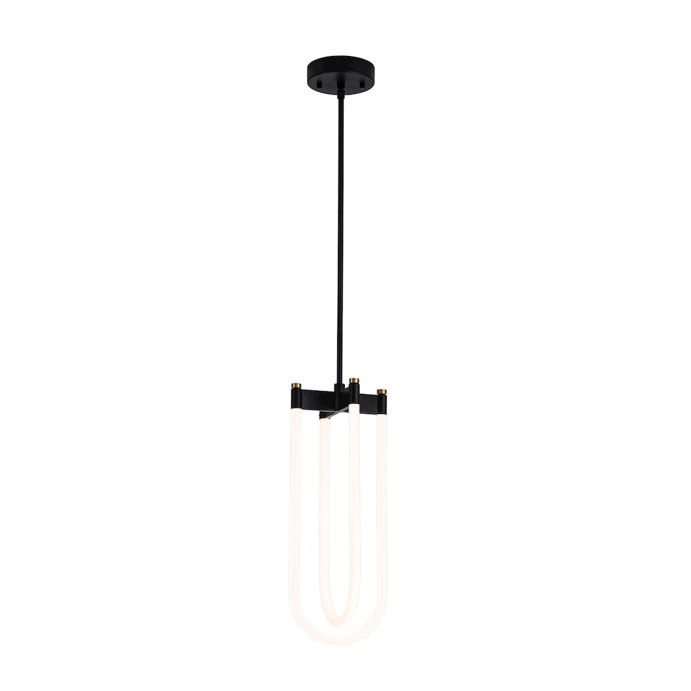Cascata Collection 2Light Pendant Black and Brushed Brass. Picture 6