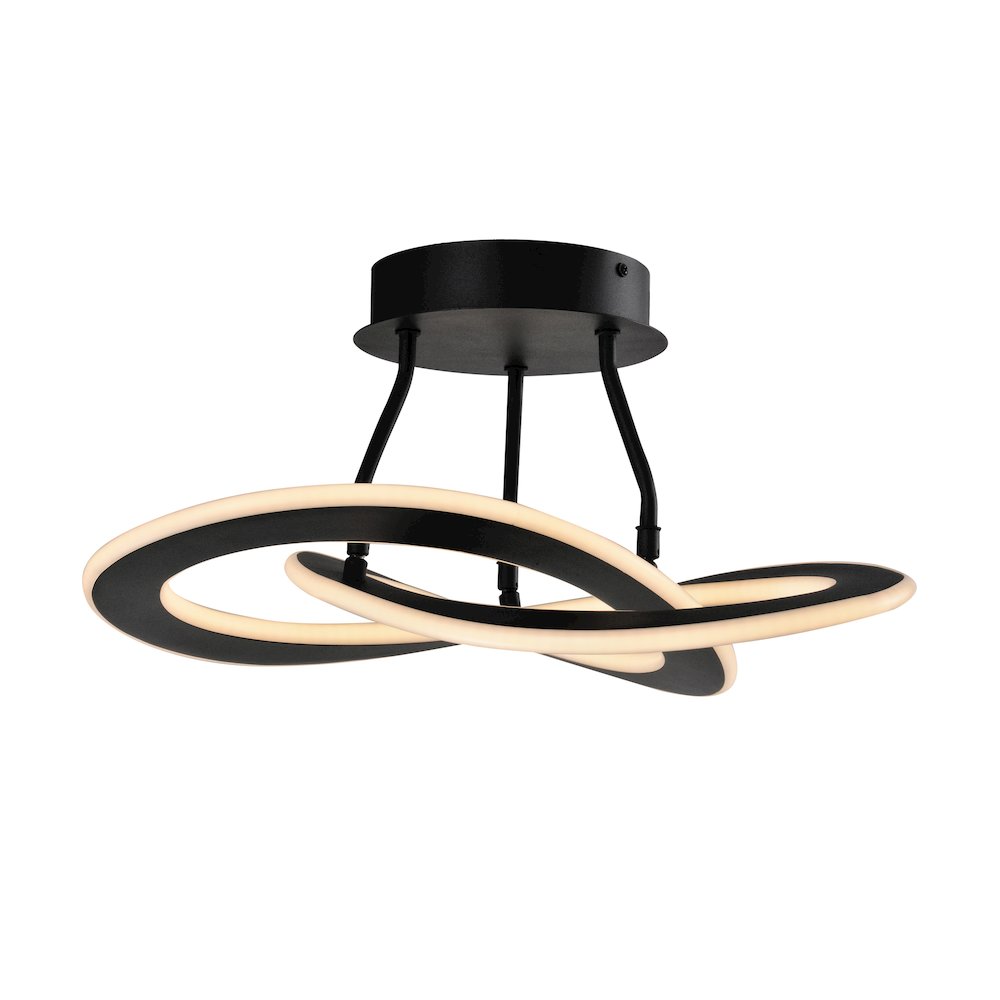 Wave 24W LED SemiFlush Mount. Picture 1