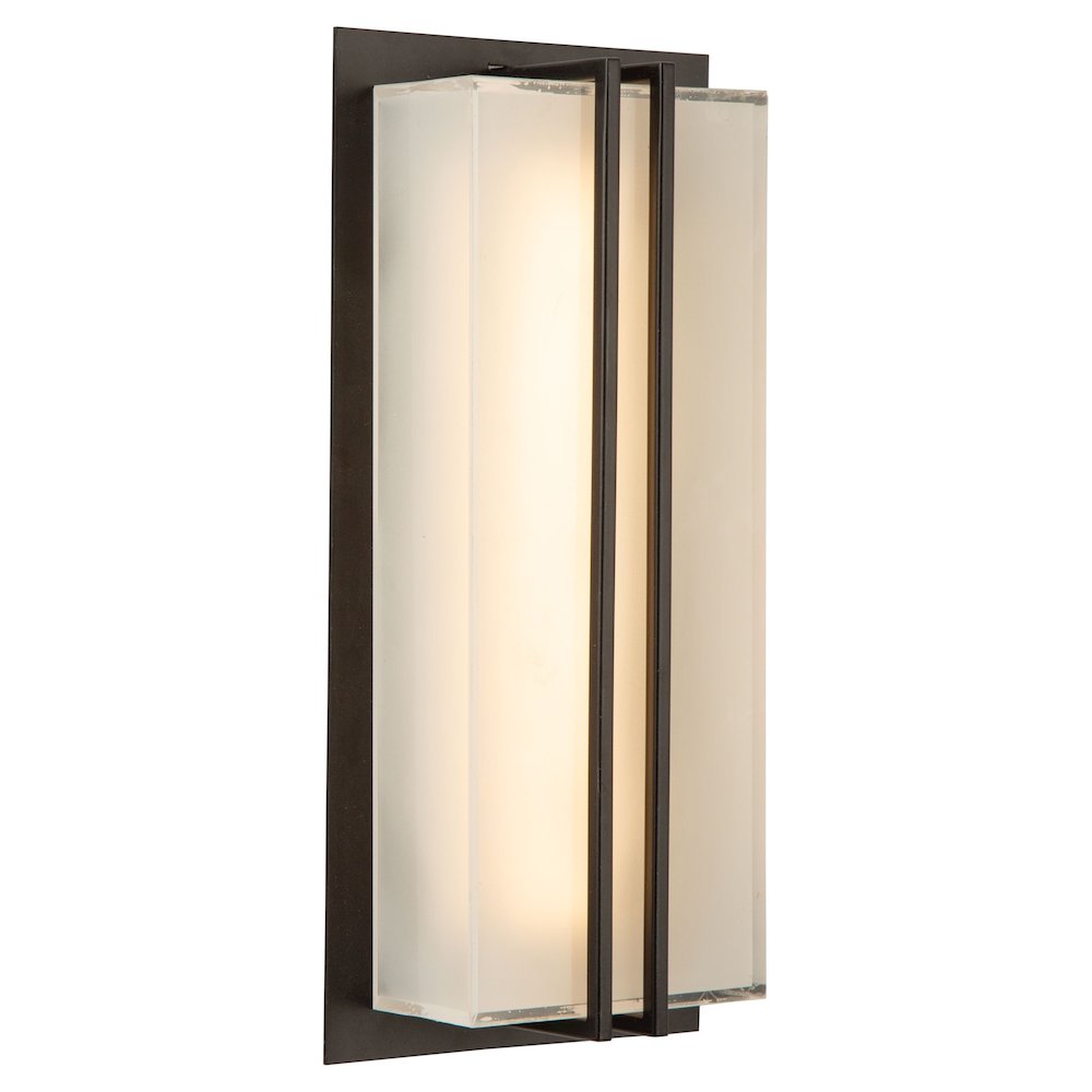 Sausalito 15W LED Outdoor Wall Light Black. Picture 1