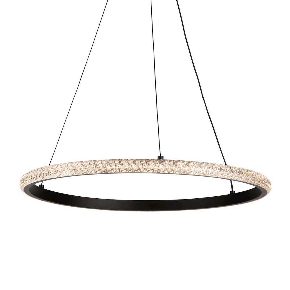 Nova 24W LED Pendant Black. Picture 2