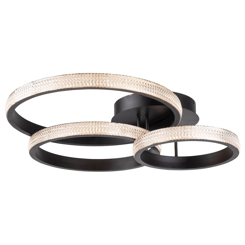 Nova 40W LED Flush Mount Black. Picture 2