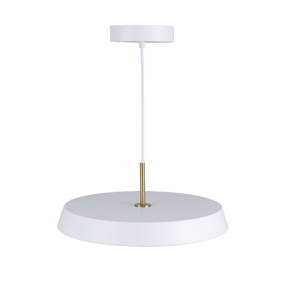 Lexi Collection 1Light 16" Pendant White. Picture 4