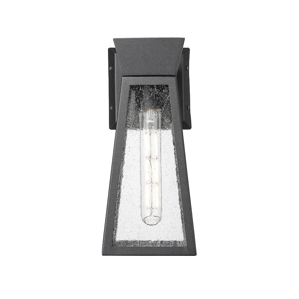 Lucian Collection 1Light 12" Outdoor Wall Light Black. Picture 2