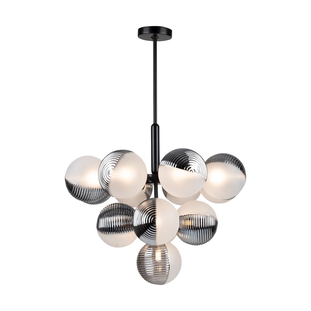 Bolla Collection 13Light Chandelier Black. Picture 2