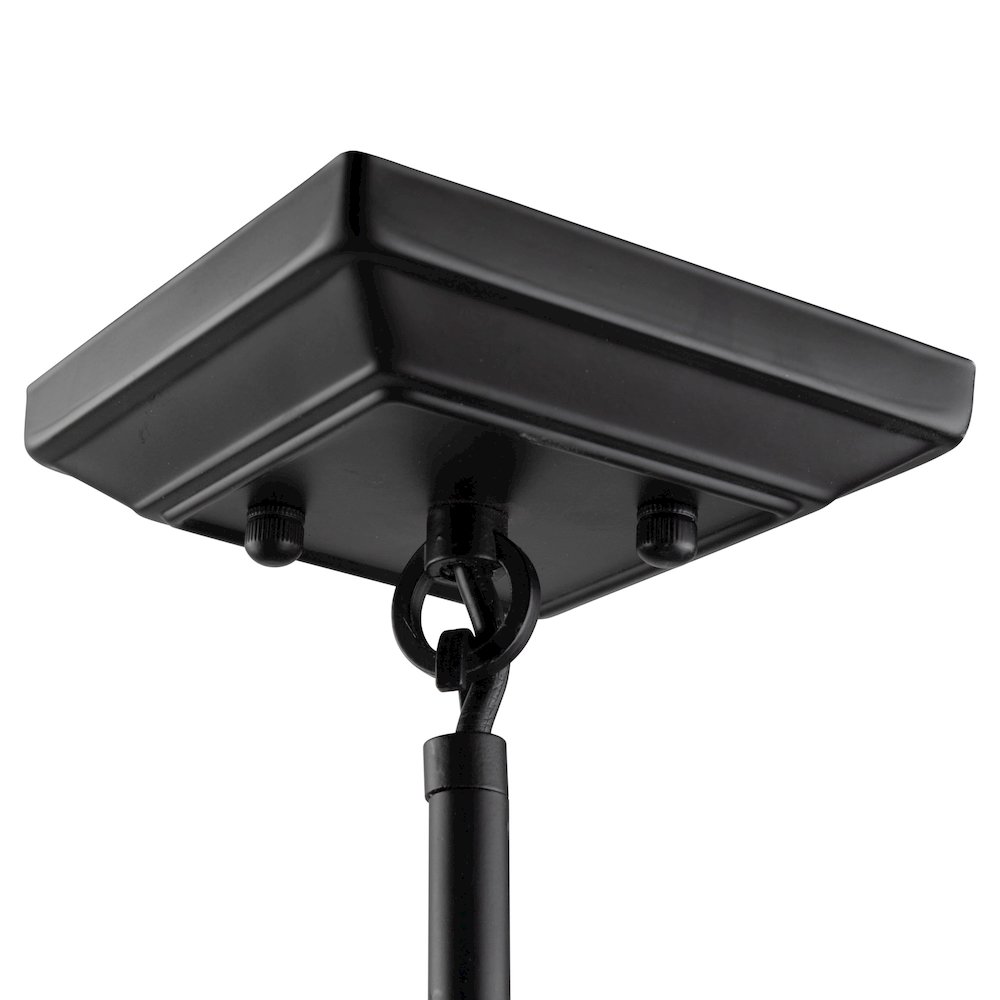 Sunburst  8 Light Chandelier (Matte Black & Chrome). Picture 7