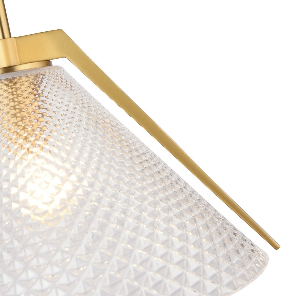 Baltic Collection 1Light Pendant Brass. Picture 3