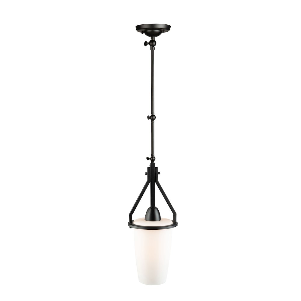 Brydon 1 Light Sconce/Pendant Black (Cylinder Glassware). Picture 4