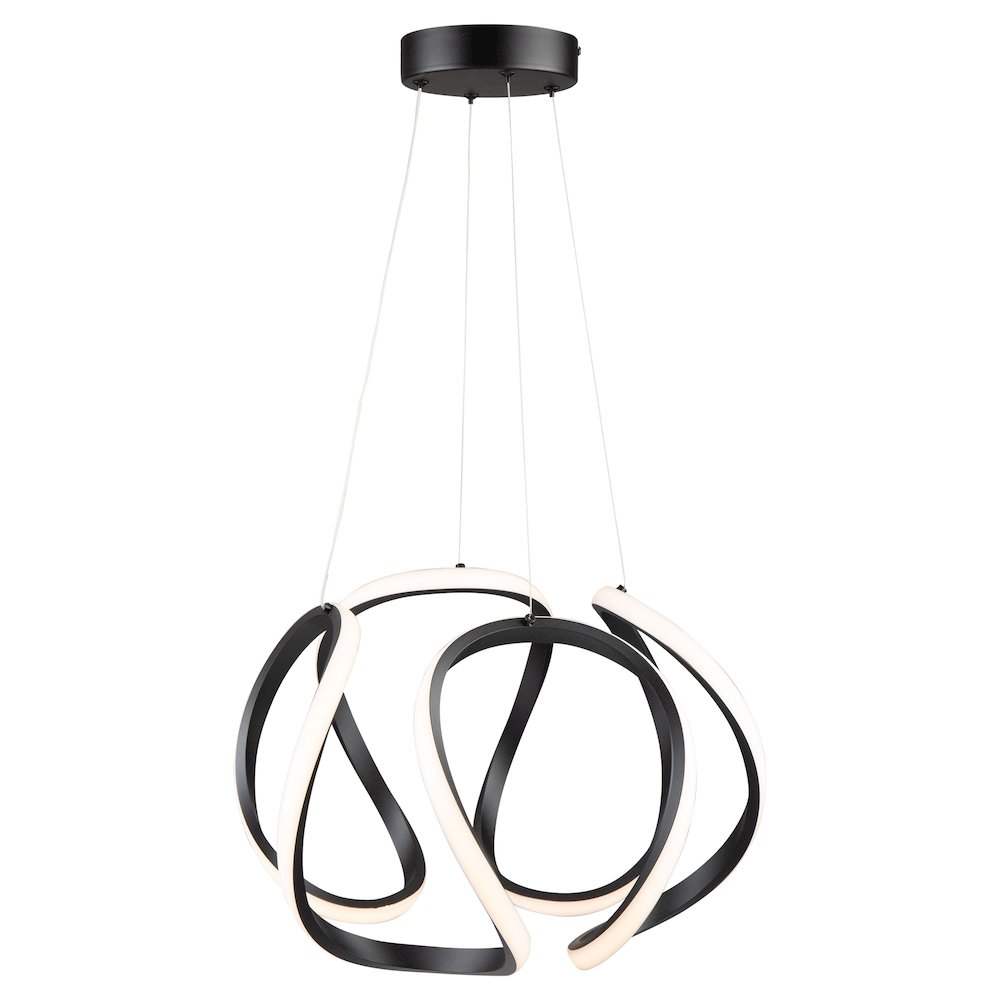 Mira 30W LED Pendant Black. Picture 3