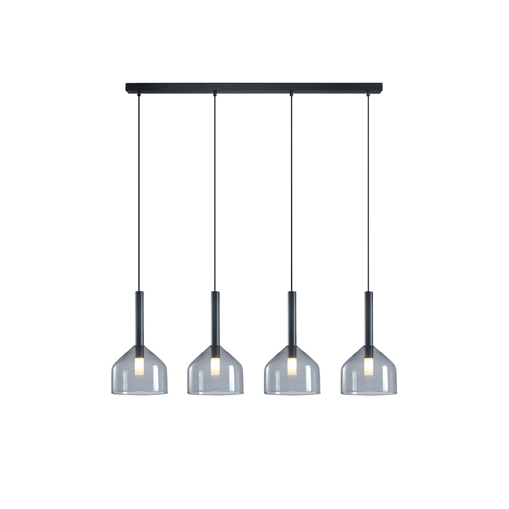 Kali Collection 4Light Island/Pool Table Black. Picture 1