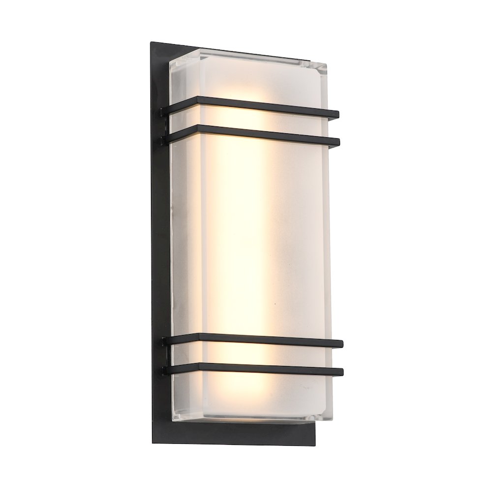 Sausalito 15W LED Outdoor Wall Light Black. Picture 2