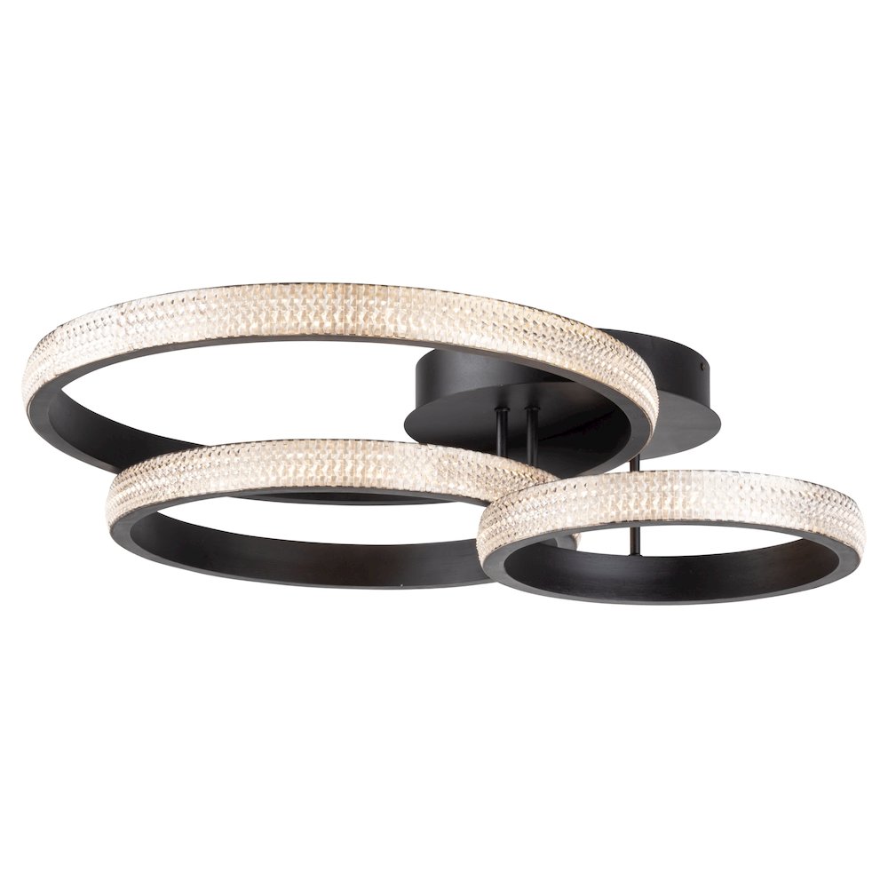 Nova 40W LED Flush Mount Black. Picture 1