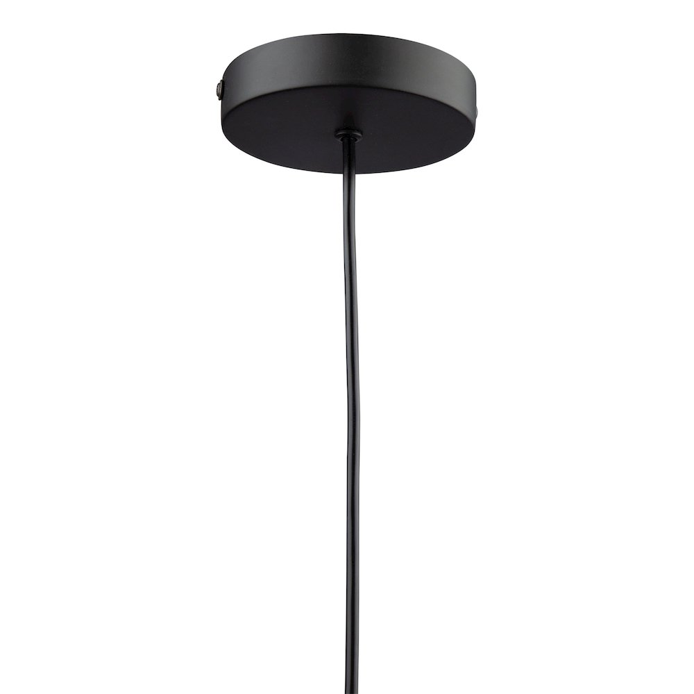 Conic 1 Light Pendant Black. Picture 8
